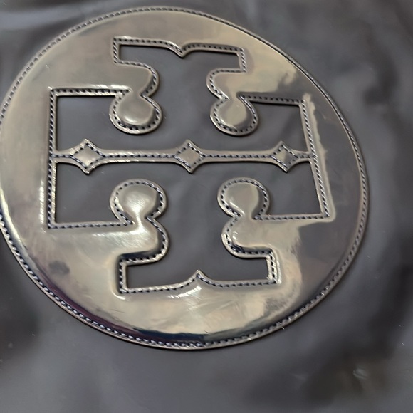 Tory Burch Ella Tote Navy Blue - Picture 8 of 10